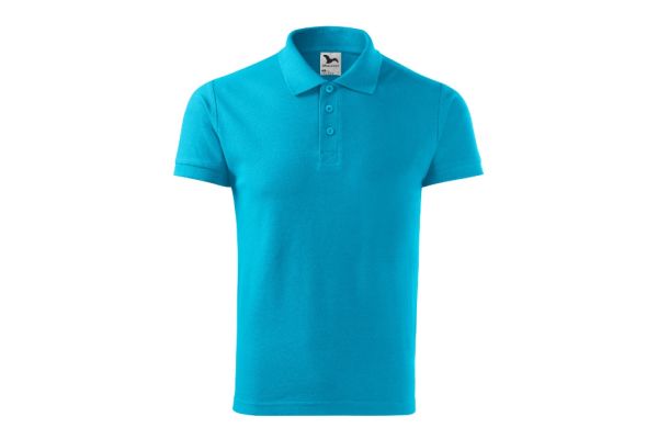 Polokošile pánská Cotton Heavy 215 tyrkysová obrázek 2