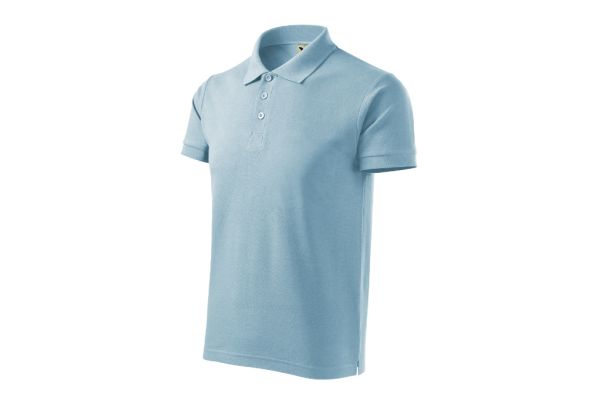 Polokošile pánská Cotton Heavy 215 nebesky modrá obrázek 1