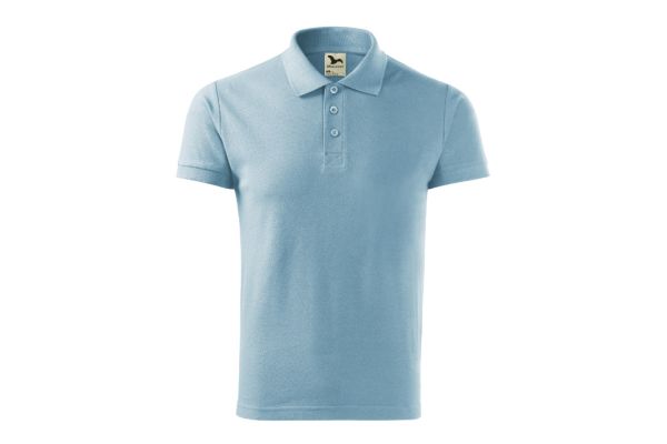 Polokošile pánská Cotton Heavy 215 nebesky modrá obrázek 2