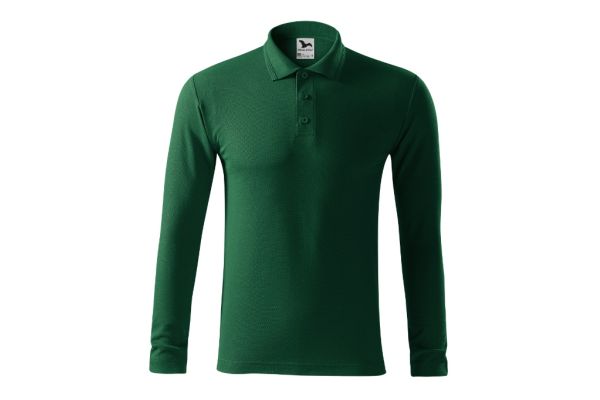 Polokošile pánská Pique Polo LS 221 dark green obrázek 2