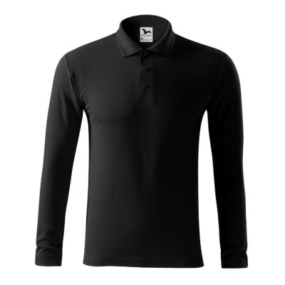 Polokošile pánská Pique Polo LS 221 černá obrázek 3259