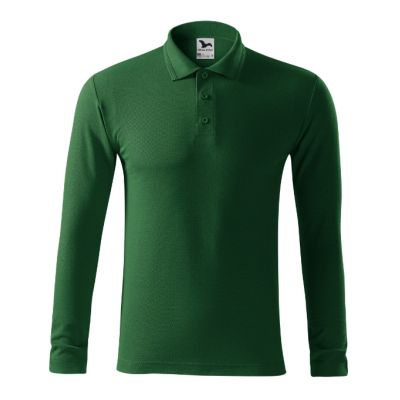 Polokošile pánská Pique Polo LS 221 lahvově zelená obrázek 3268