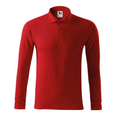 Polokošile pánská Pique Polo LS 221 červená obrázek 3271