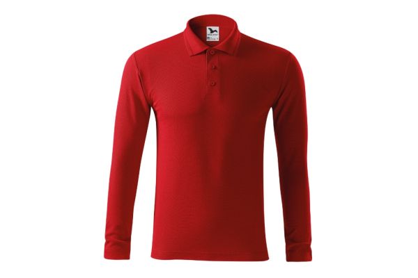 Polokošile pánská Pique Polo LS 221 červená obrázek 2