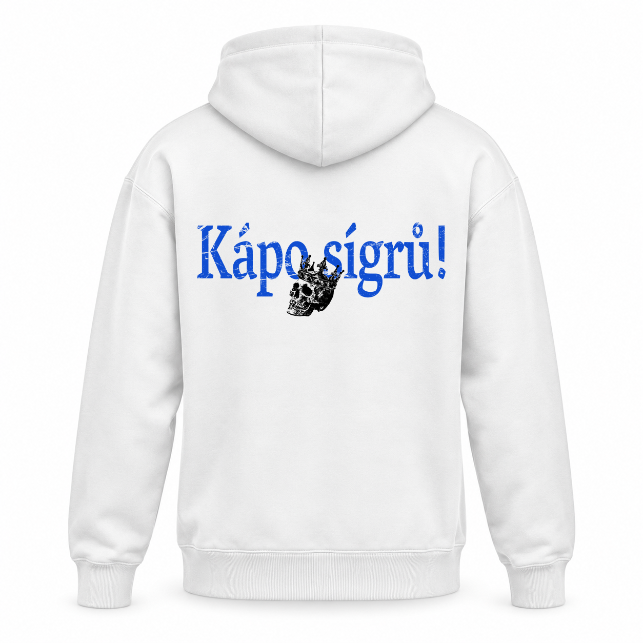 Bílá mikina Sígři - Kápo Sígrů