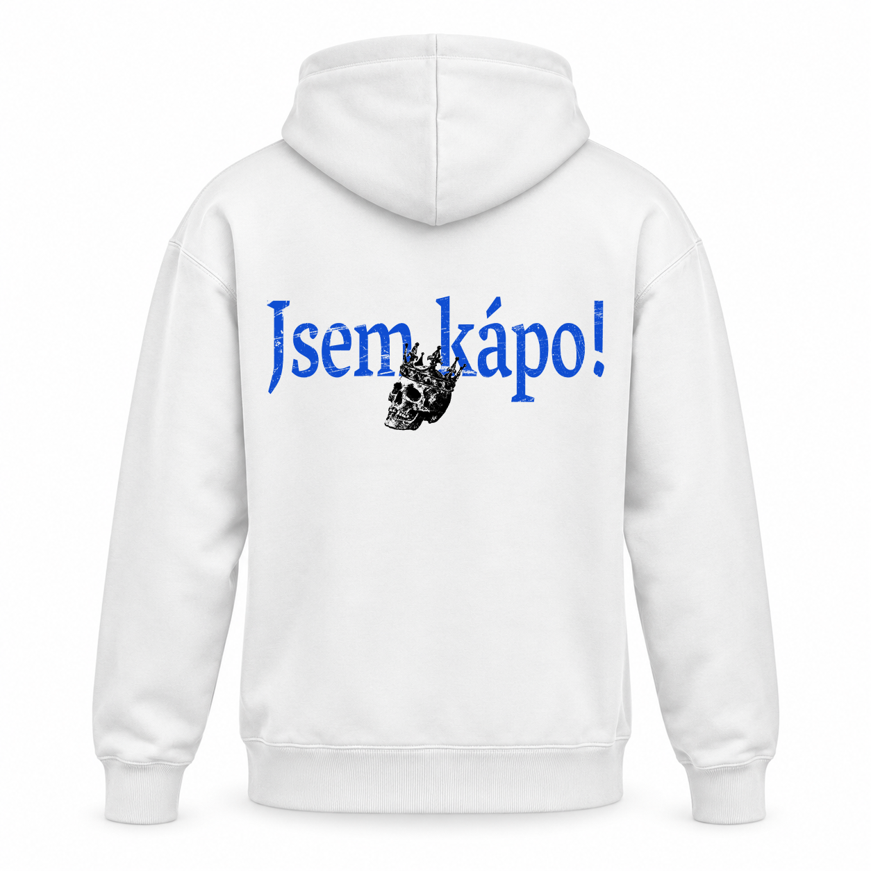 Bílá mikina Sígři - Jsem kápo