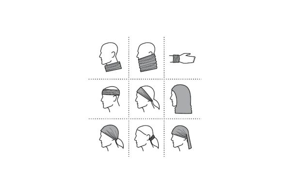 Šátek Twister 328 černá obrázek 2