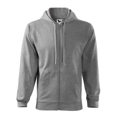 Mikina pánská Trendy Zipper 410 tmavě šedý melír obrázek 4223