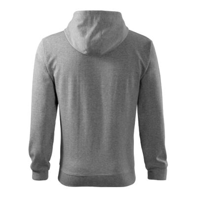 Mikina pánská Trendy Zipper 410 tmavě šedý melír obrázek 4224