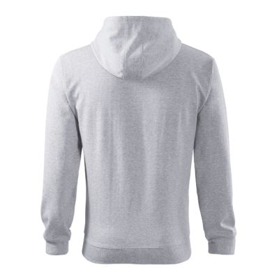 Mikina pánská Trendy Zipper 410 světle šedý melír obrázek 7851