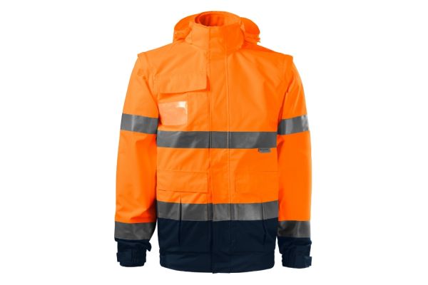 Bunda unisex HV Guard 4 in 1 5V2 fluorescenční oranžová obrázek 2