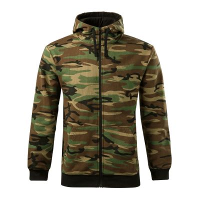 Mikina pánská Camo Zipper C19 camouflage brown obrázek 5714