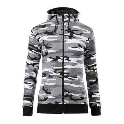Mikina dámská Camo Zipper C20 camouflage gray obrázek 5720