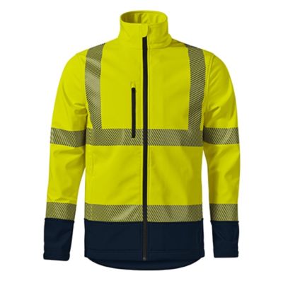 Softshellová bunda unisex HV Drop 5V3 fluorescenční žlutá obrázek 7186