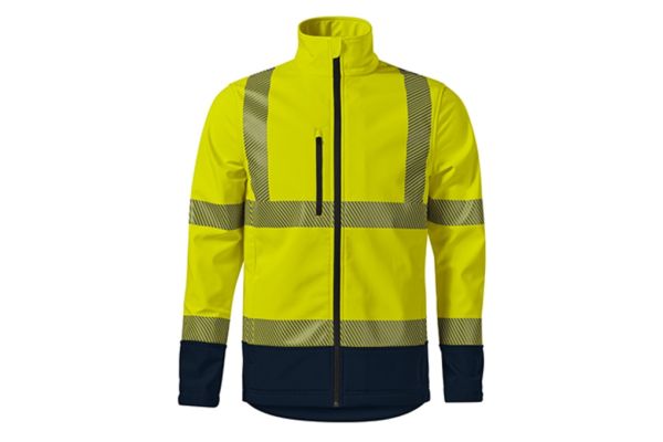 Softshellová bunda unisex HV Drop 5V3 fluorescenční žlutá obrázek 2