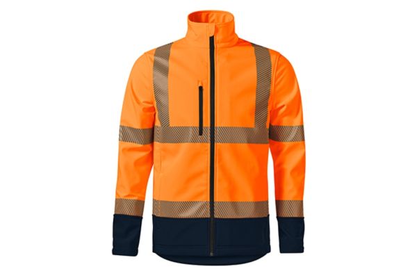 Softshellová bunda unisex HV Drop 5V3 fluorescenční oranžová obrázek 2