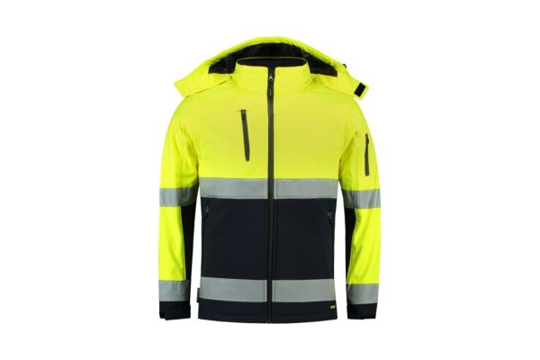 Softshellová bunda unisex Bi-color EN ISO 20471 Softshell T52 fluorescenční žlutá obrázek 2