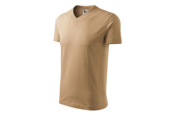 Tričko unisex V-neck 102 písková obrázek 1