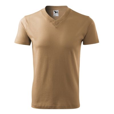 Tričko unisex V-neck 102 písková obrázek 118