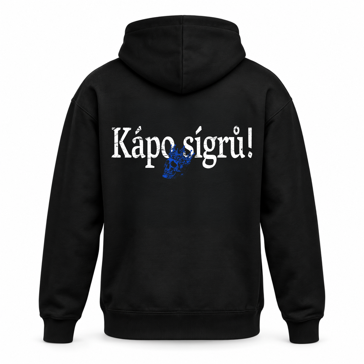 Černá mikina Sígři - Kápo Sígrů