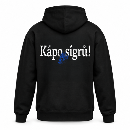 Černá mikina Sígři - Kápo Sígrů