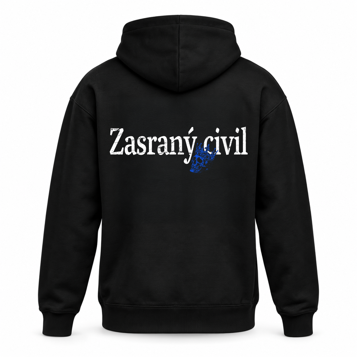 Černá mikina Sígři - Zasraný civil