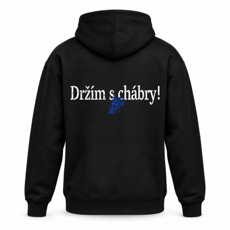 Černá mikina Sígři - Držím s chábry